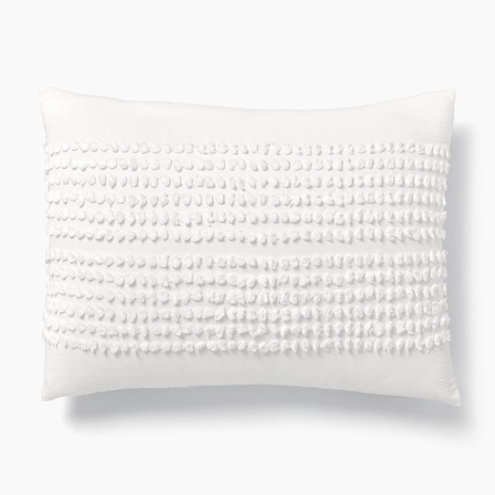 Candlewick Duvet, Standard Sham, White